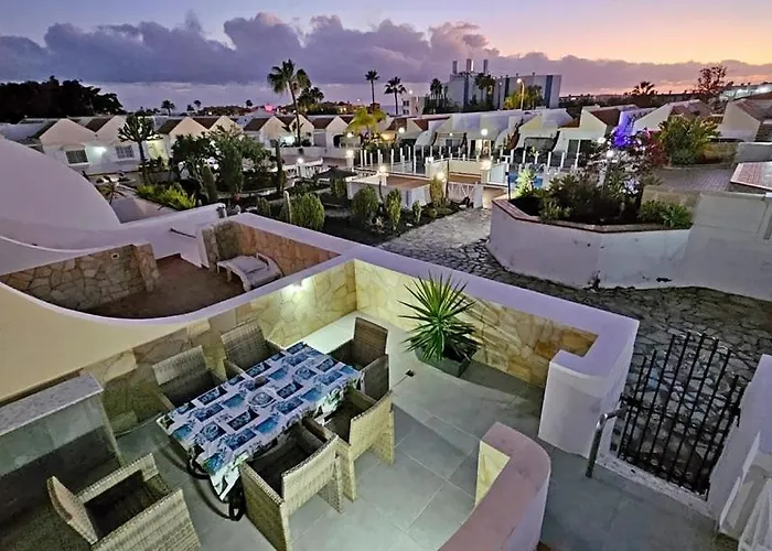 Atlantic Villa Erica - The Palms - 4 Pools & Garden - Golf Del Sur *