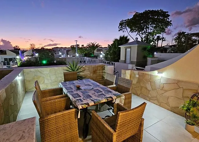 Atlantic Villa Erica - The Palms - 4 Pools & Garden - Golf Del Sur